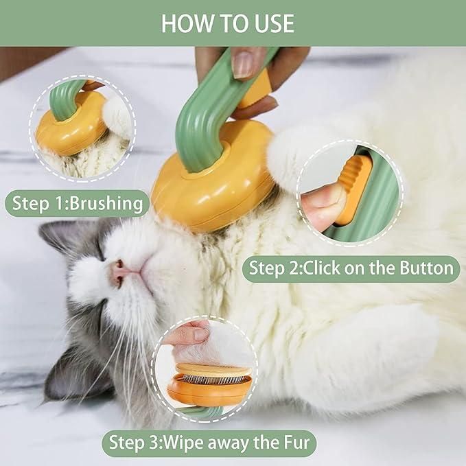 Pets Hair Removal Pumpkin Brush
